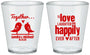 Custom Wedding Plastic Shot Glasses - Happily Ever After | 480