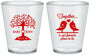 Custom Wedding Plastic Shot Glasses - Love Birds | 481