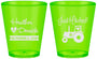 Custom Wedding Plastic Shot Glasses - Just Hitched Tractor | 482