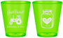 Custom Wedding Plastic Shot Glasses - Just Hitched Mason Jar | 483
