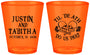 Custom Wedding Plastic Shot Glasses - Til Death Do Us Part | 485