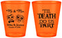 Custom Wedding Plastic Shot Glasses - Til Death Do Us Part | 487
