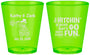 Custom Wedding Plastic Shot Glasses - Tractor Hitchin | 489