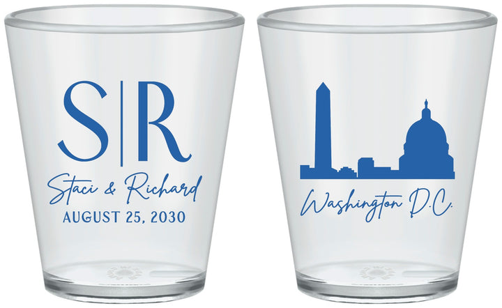 Custom Wedding Plastic Shot Glasses - Washington Dc | 500