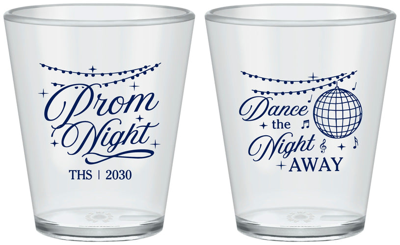 Custom Prom Plastic Shot Glasses - Dance The Night Away | 50001