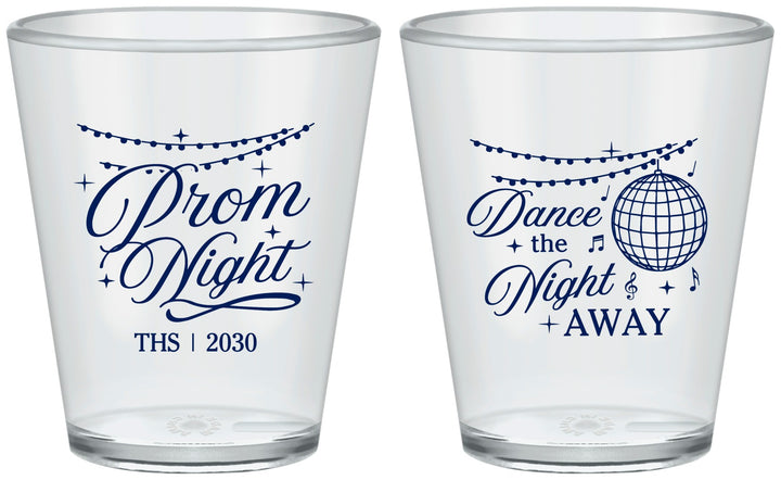 Custom Prom Plastic Shot Glasses - Dance The Night Away | 50001