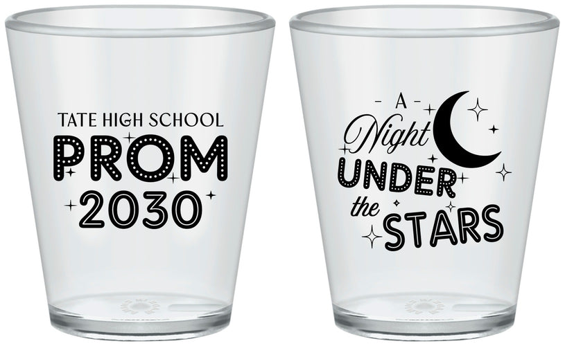 Custom Prom Plastic Shot Glasses - A Night Under The Stars | 50004