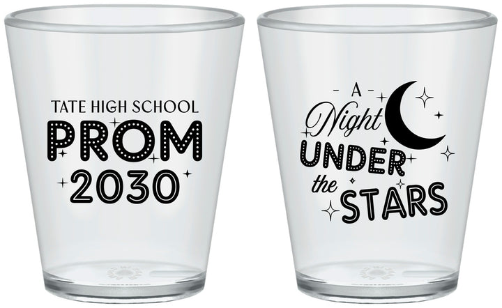 Custom Prom Plastic Shot Glasses - A Night Under The Stars | 50004
