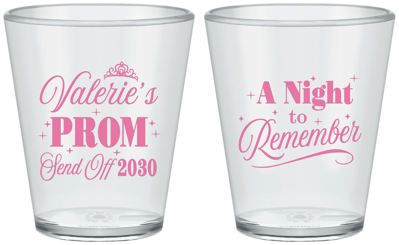 Custom Prom Plastic Shot Glasses - Send Off | 50006