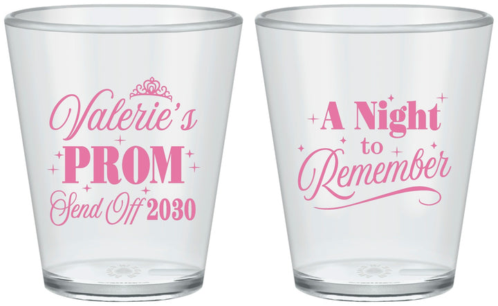 Custom Prom Plastic Shot Glasses - Send Off | 50006