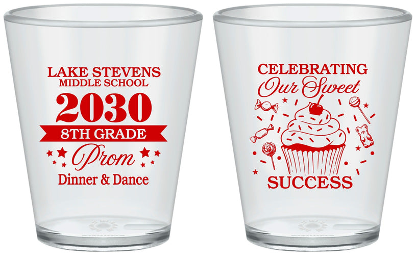 Custom Prom Plastic Shot Glasses - 8th Grade Dance | 50013