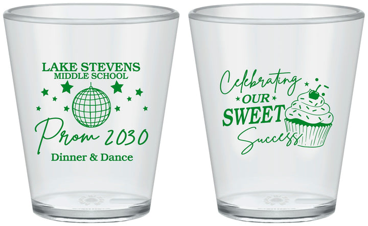 Custom Prom Plastic Shot Glasses - Middle School Dance | 50014