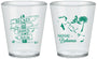 Custom Wedding Plastic Shot Glasses - Bahamas | 507