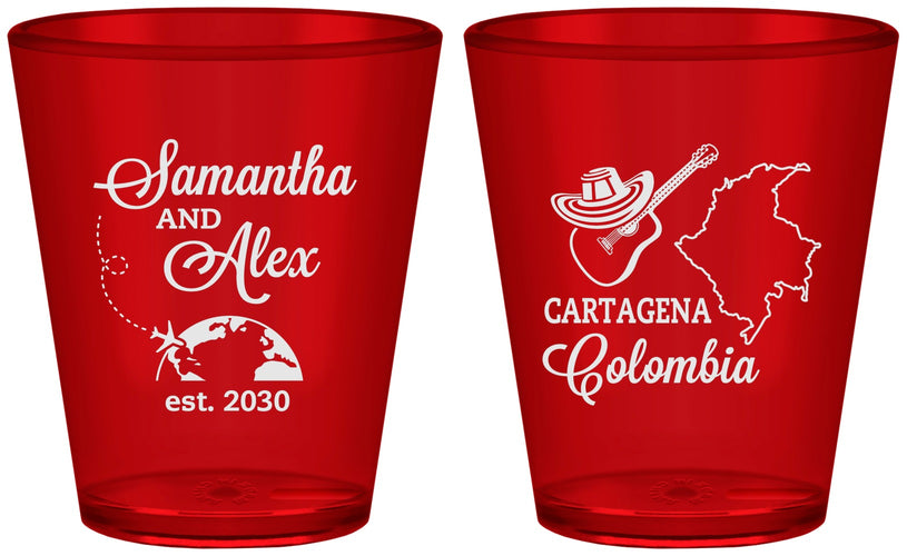 Custom Wedding Plastic Shot Glasses - Colombia | 517