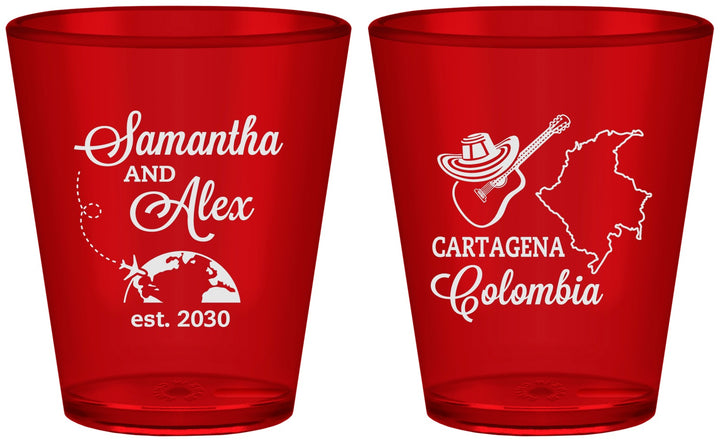 Custom Wedding Plastic Shot Glasses - Colombia | 517