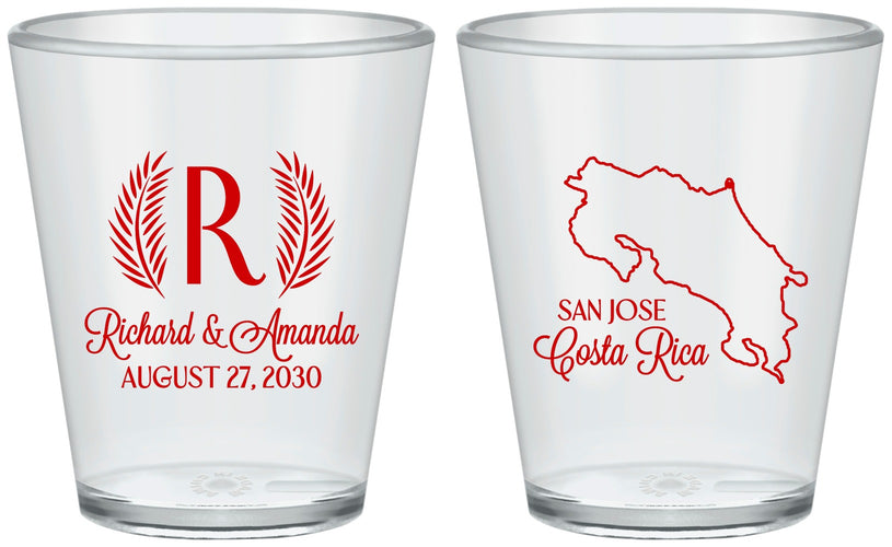 Custom Wedding Plastic Shot Glasses - Costa Rica | 518