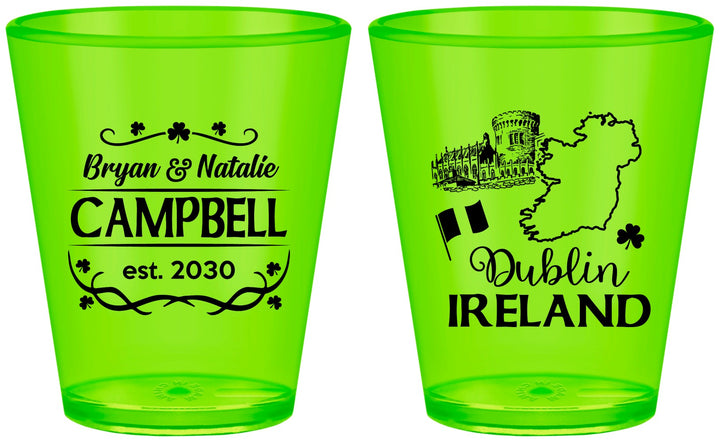 Custom Wedding Plastic Shot Glasses - Ireland | 529