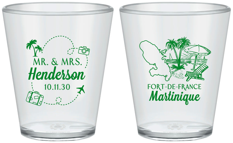 Custom Wedding Plastic Shot Glasses - Martinique | 533