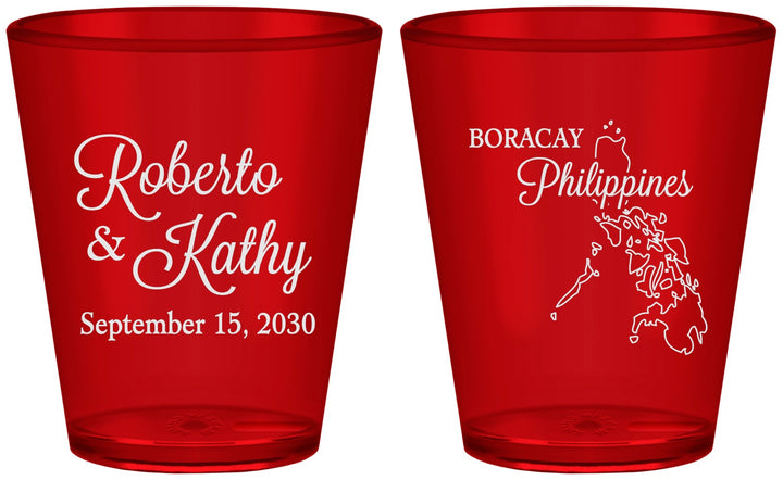 Custom Wedding Plastic Shot Glasses - Philippines | 536
