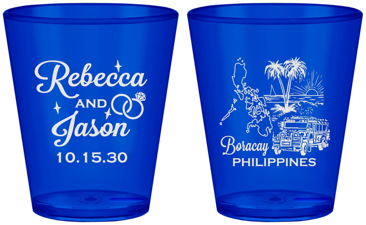 Custom Wedding Plastic Shot Glasses - Philippines | 537