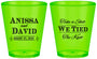 Custom Wedding Plastic Shot Glasses - Take A Shot We Tied The Knot | 551