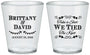 Custom Wedding Plastic Shot Glasses - Take A Shot We Tied The Knot | 552