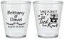 Custom Wedding Plastic Shot Glasses - Take A Shot We Tied The Knot | 553