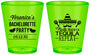 Custom Bachelorette Plastic Shot Glasses - Fiesta Siesta Tequila Repeat | 60000