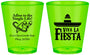 Custom Bachelorette Plastic Shot Glasses - Viva La Fiesta | 60005