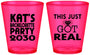 Custom Bachelorette Plastic Shot Glasses - This Just Got Real | 60013