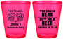 Custom Bachelorette Plastic Shot Glasses - I Got Wasted | 60015
