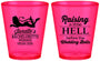Custom Bachelorette Plastic Shot Glasses - Raising A Little Hell | 60030