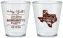 Custom Bachelorette Plastic Shot Glasses - Texas Cowgirl | 60041