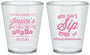 Custom Bachelorette Plastic Shot Glasses - Cant Sip With Us | 60050