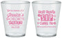 Custom Bachelorette Plastic Shot Glasses - Cant Sip With Us | 60051