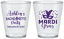 Custom Bachelorette Plastic Shot Glasses - Mardi Gras | 60060