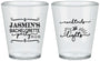 Custom Bachelorette Plastic Shot Glasses - Cocktails And Lights | 60065