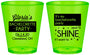 Custom Bachelorette Plastic Shot Glasses - Shine | 60080