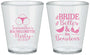 Custom Bachelorette Plastic Shot Glasses - Brides Bells Boudoir | 60085