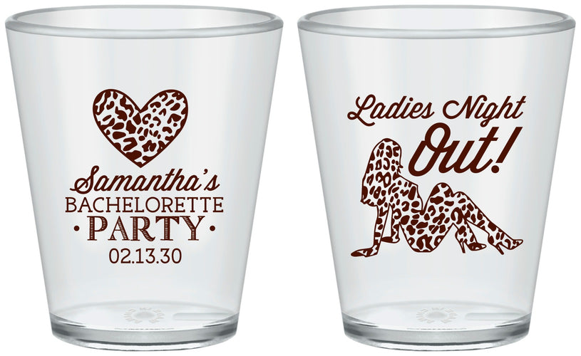 Custom Bachelorette Plastic Shot Glasses - Ladies Night Out | 60086