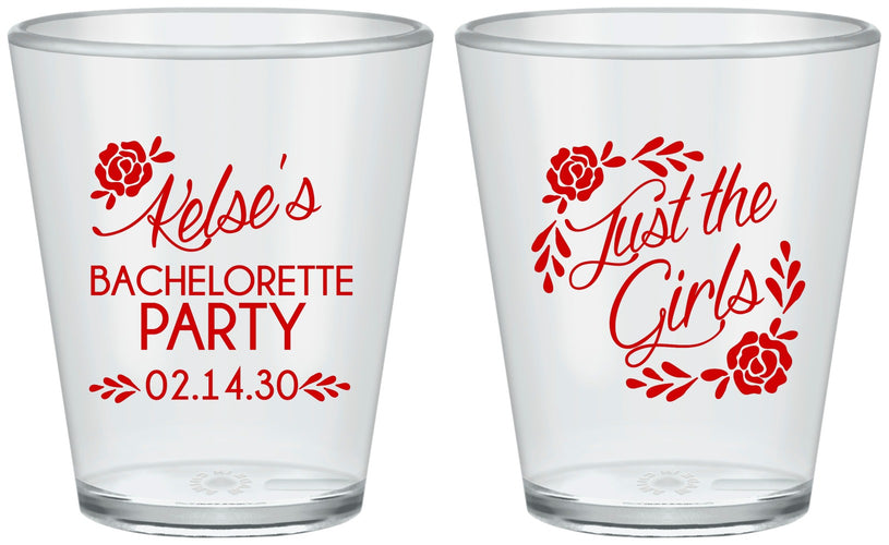 Custom Bachelorette Plastic Shot Glasses - Just The Girls | 60089