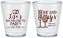 Custom Bachelorette Plastic Shot Glasses - The Last Night Out | 60097