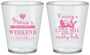 Custom Bachelorette Plastic Shot Glasses - Raising A Little Hell | 60103