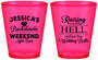 Custom Bachelorette Plastic Shot Glasses - Raising A Little Hell | 60107