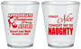 Custom Bachelorette Plastic Shot Glasses - Nice Tonight Naughty | 60112