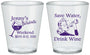 Custom Bachelorette Plastic Shot Glasses - Save Water Drink Wine | 60120