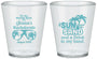 Custom Bachelorette Plastic Shot Glasses - Sun Sand Drink Hand | 60134