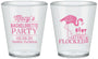 Custom Bachelorette Plastic Shot Glasses - Lets Get Flocked Up | 60143