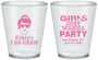Custom Bachelorette Plastic Shot Glasses - Girls Just Wanna Party | 60158