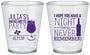 Custom Bachelorette Plastic Shot Glasses - Night Never Remember | 60160